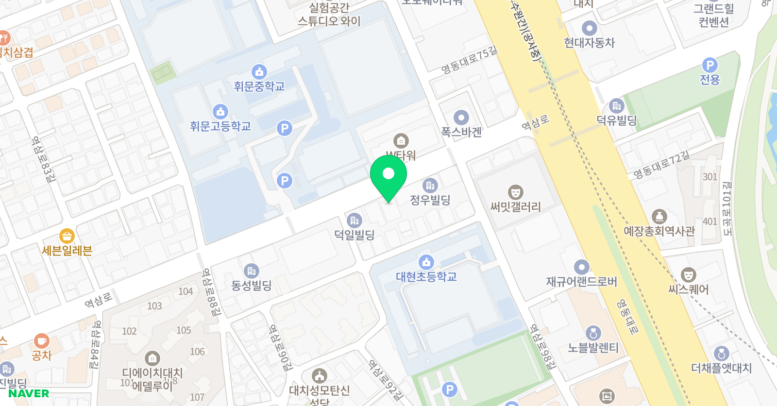 모던스테이지 현대무용학원 본점 위치