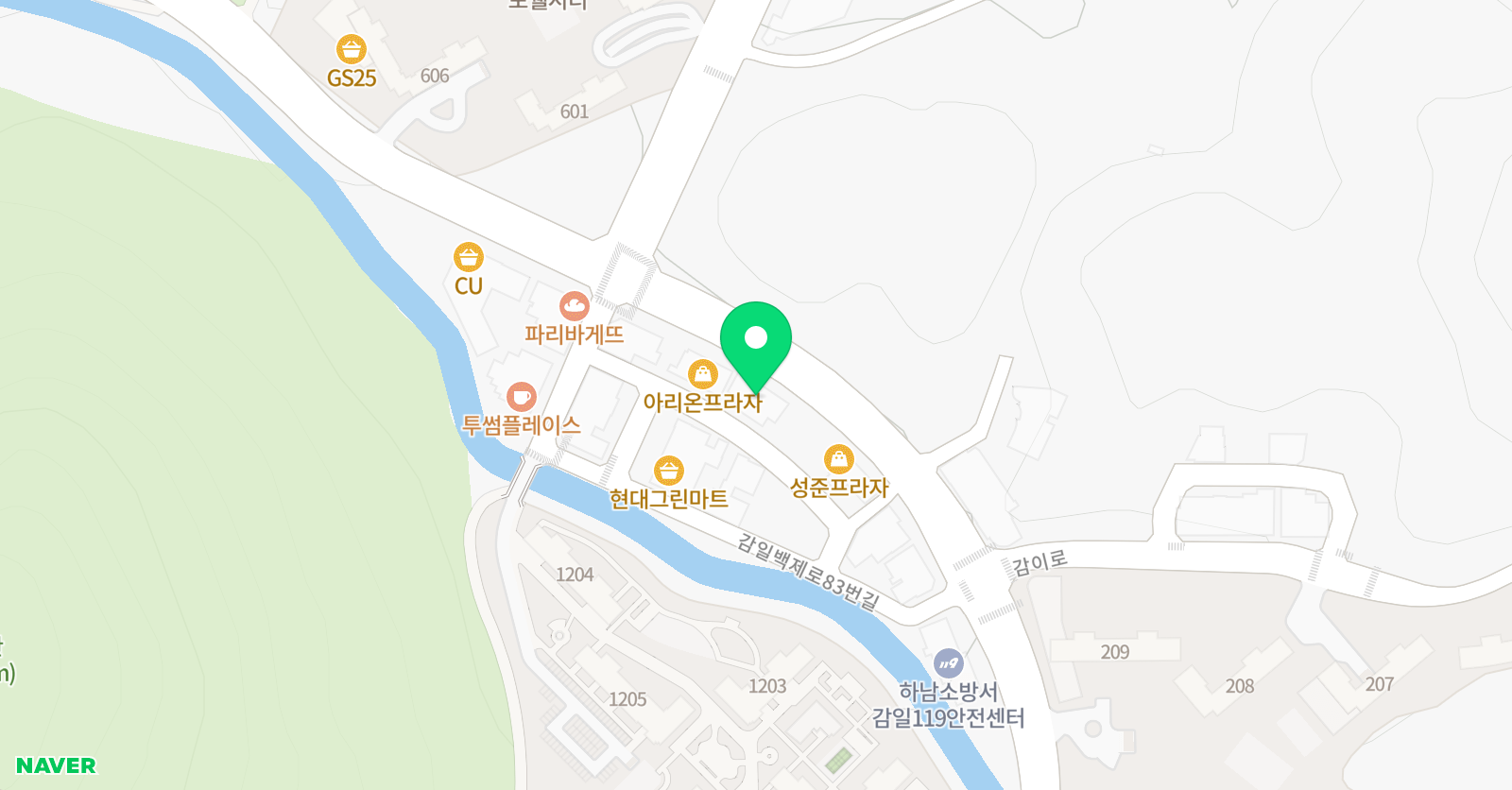 한류 태권도장 위치