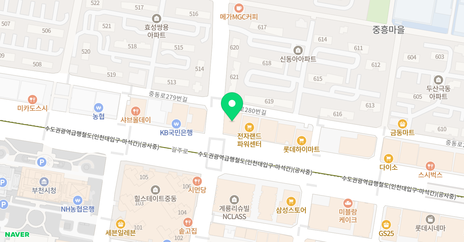 JK 영어수학학원 위치