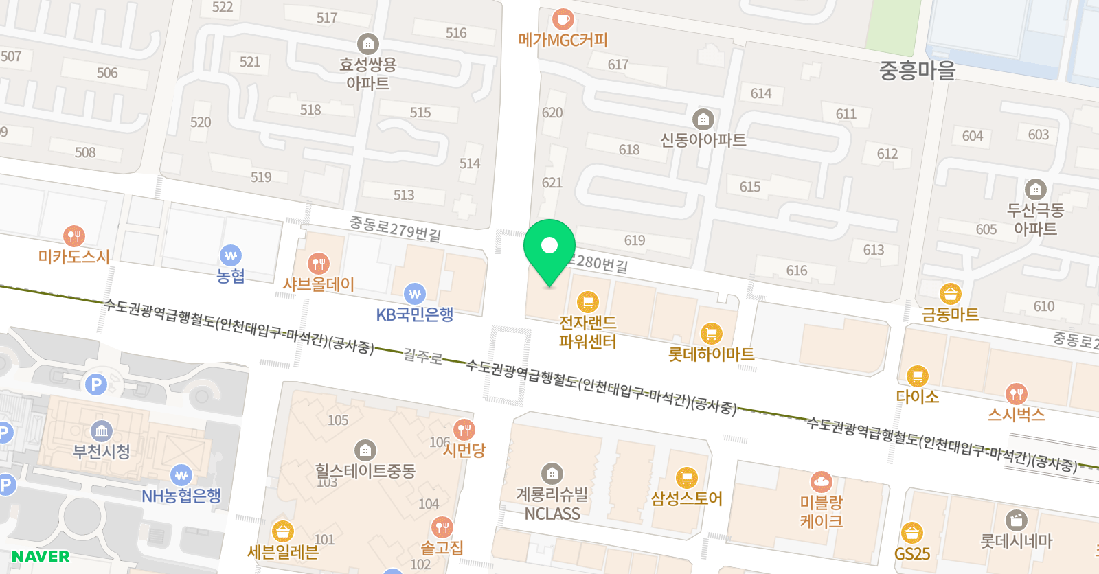 JWC 영어 태권도 위치