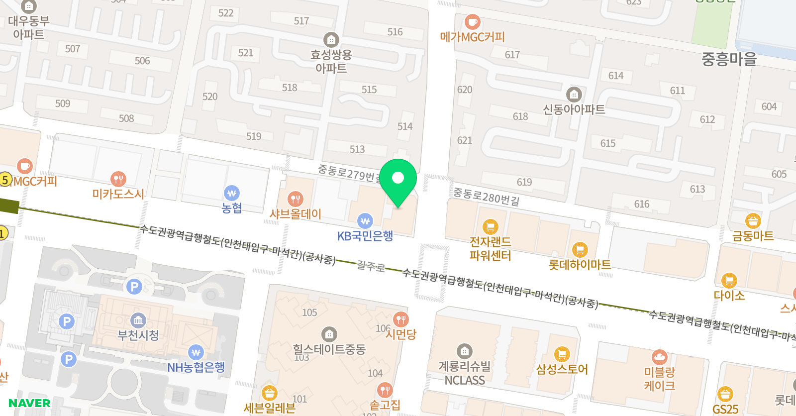 유투엠 부천중동캠퍼스 위치