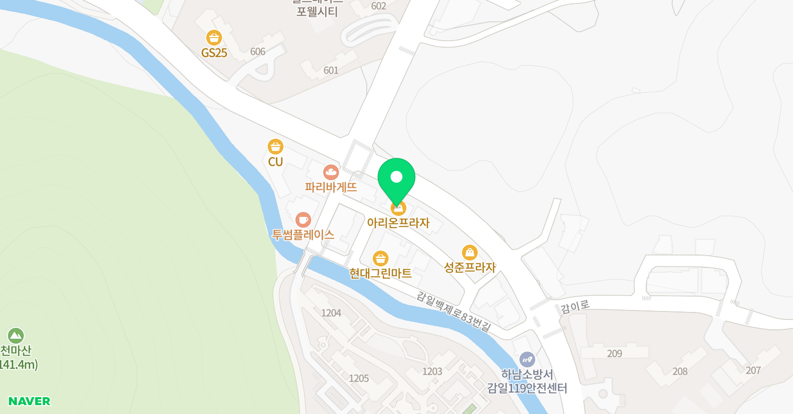 눈높이 하이캠퍼스 감일학원 위치