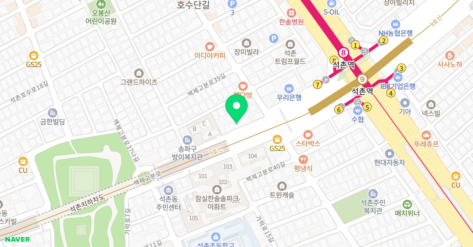 피드백 댄스학원 위치
