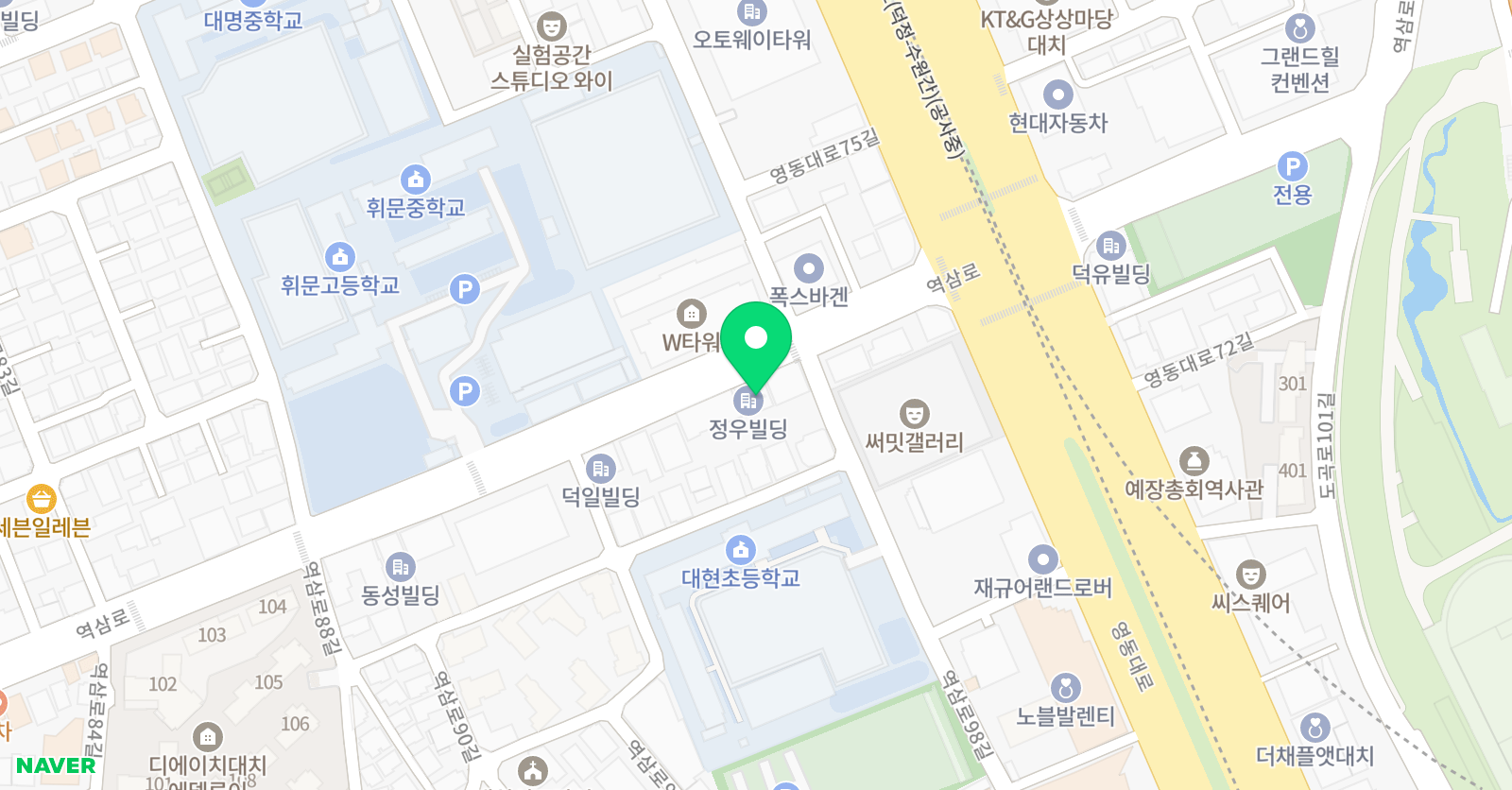 에스온 수리영재아카데미 수학센터학원 위치