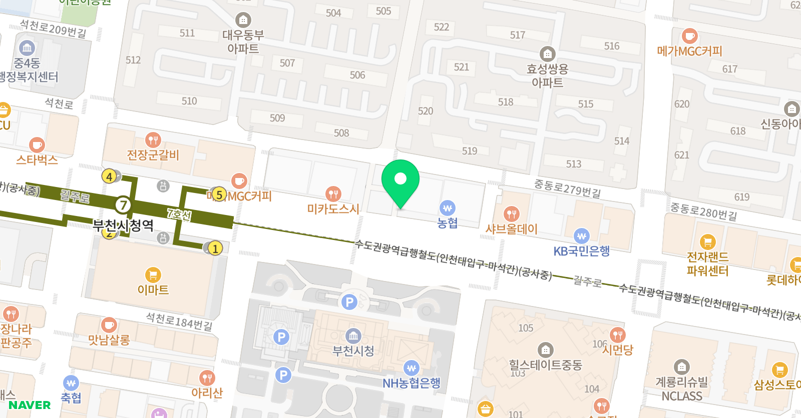 바퀴달린그림책 부천센터 위치