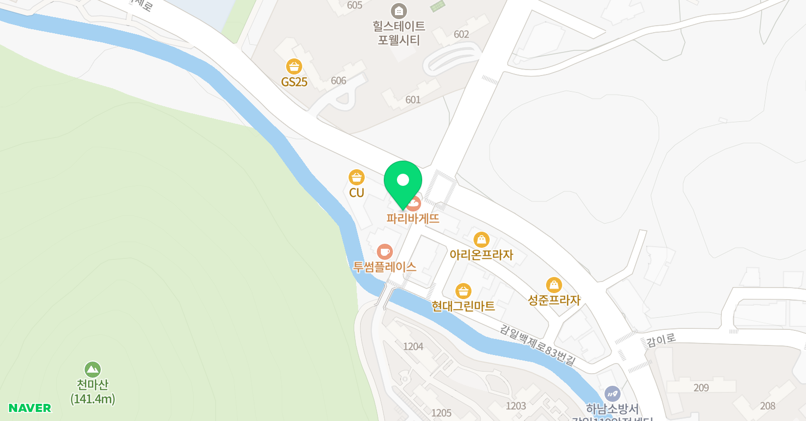 봉봉아트 미술학원 위치