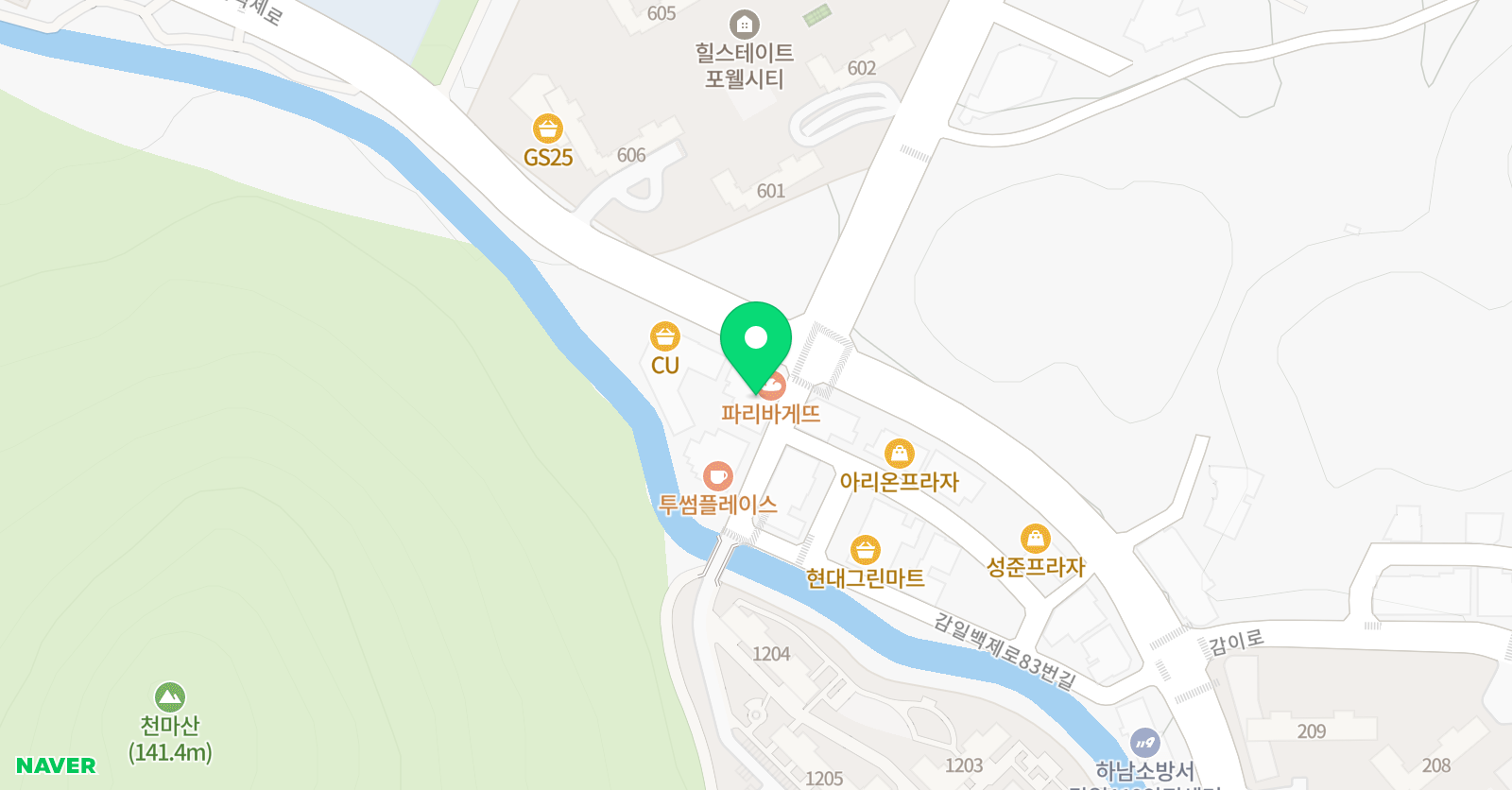 삼성 영어 감일어학원 위치