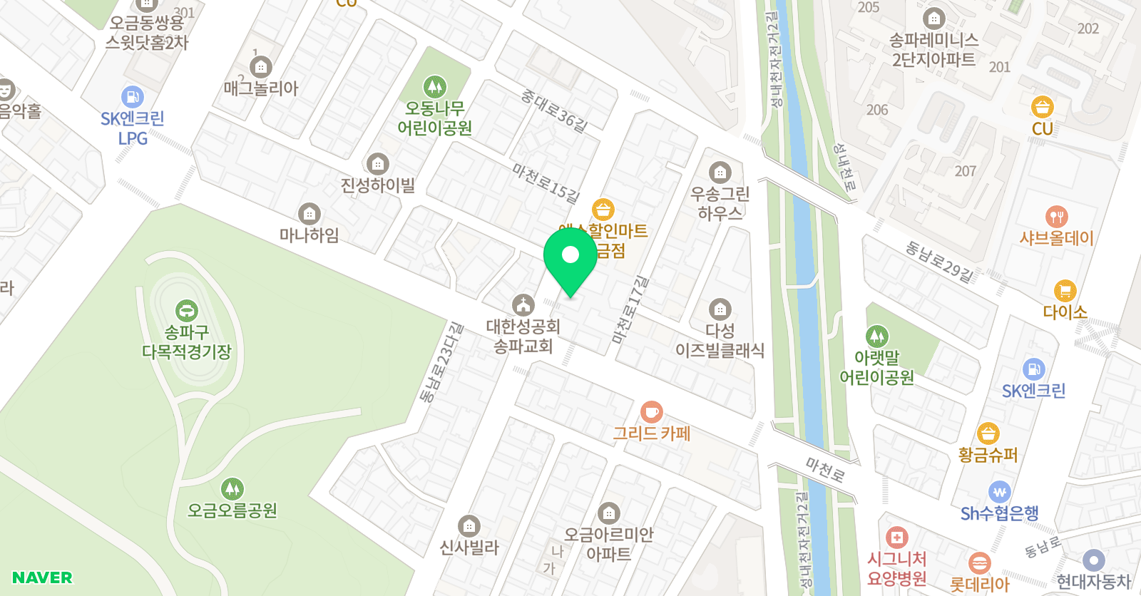 강인 태권도체육관 위치