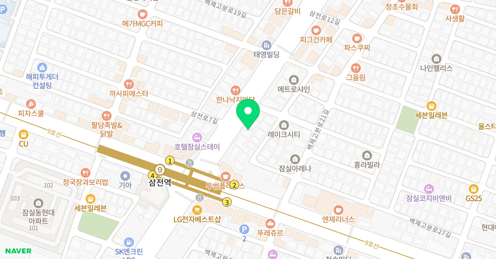 디오 스포츠 농구교실 잠실점 위치