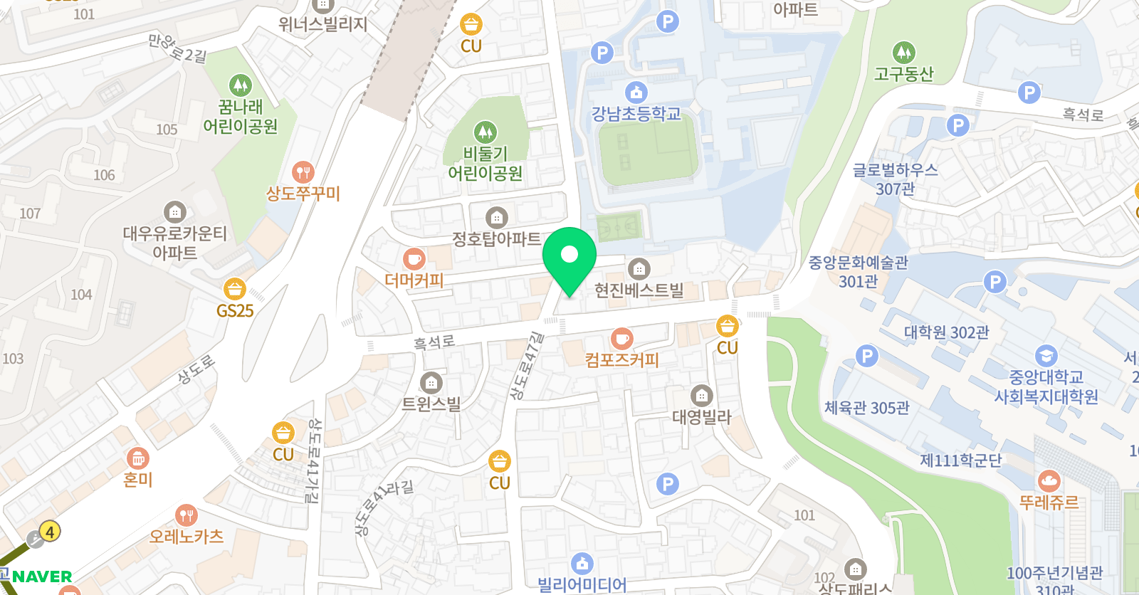 레인보우아트 미술교습소 위치