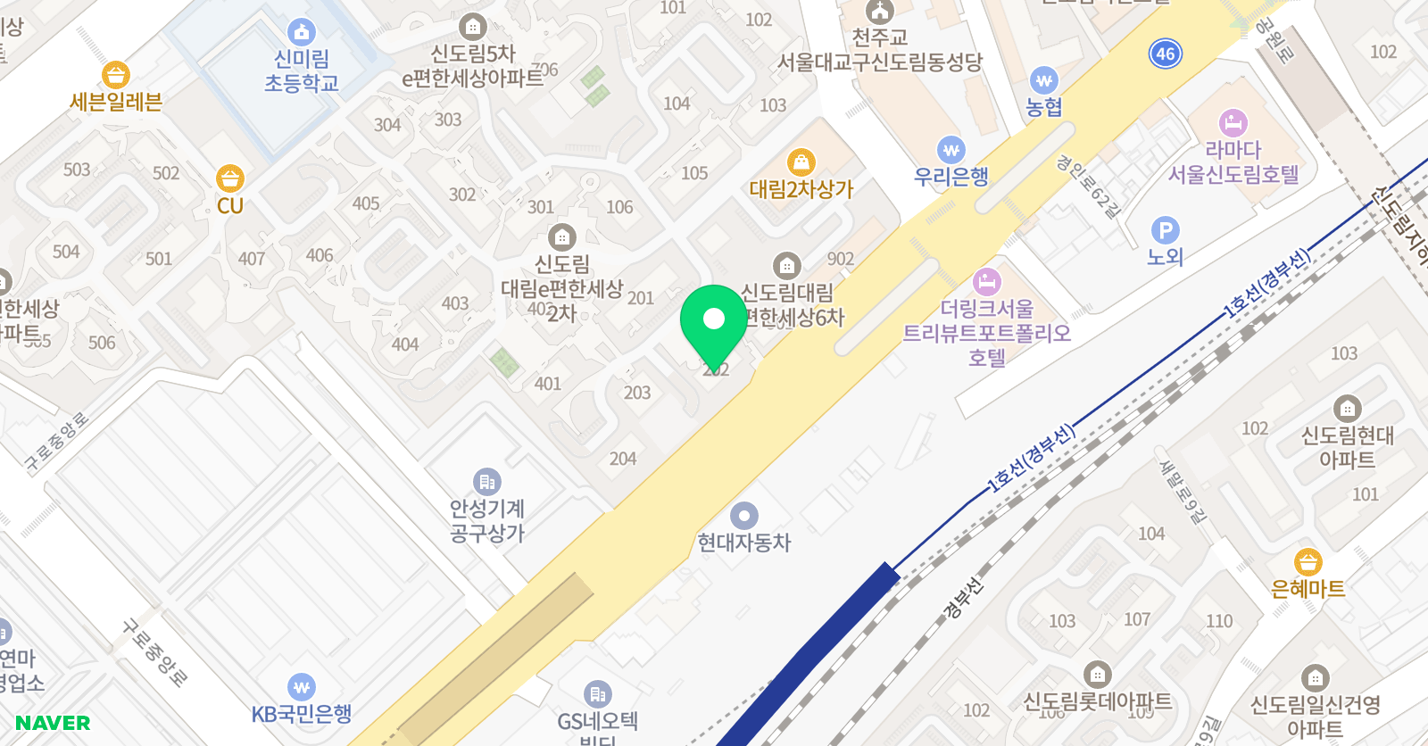 예마루 미술학원 위치