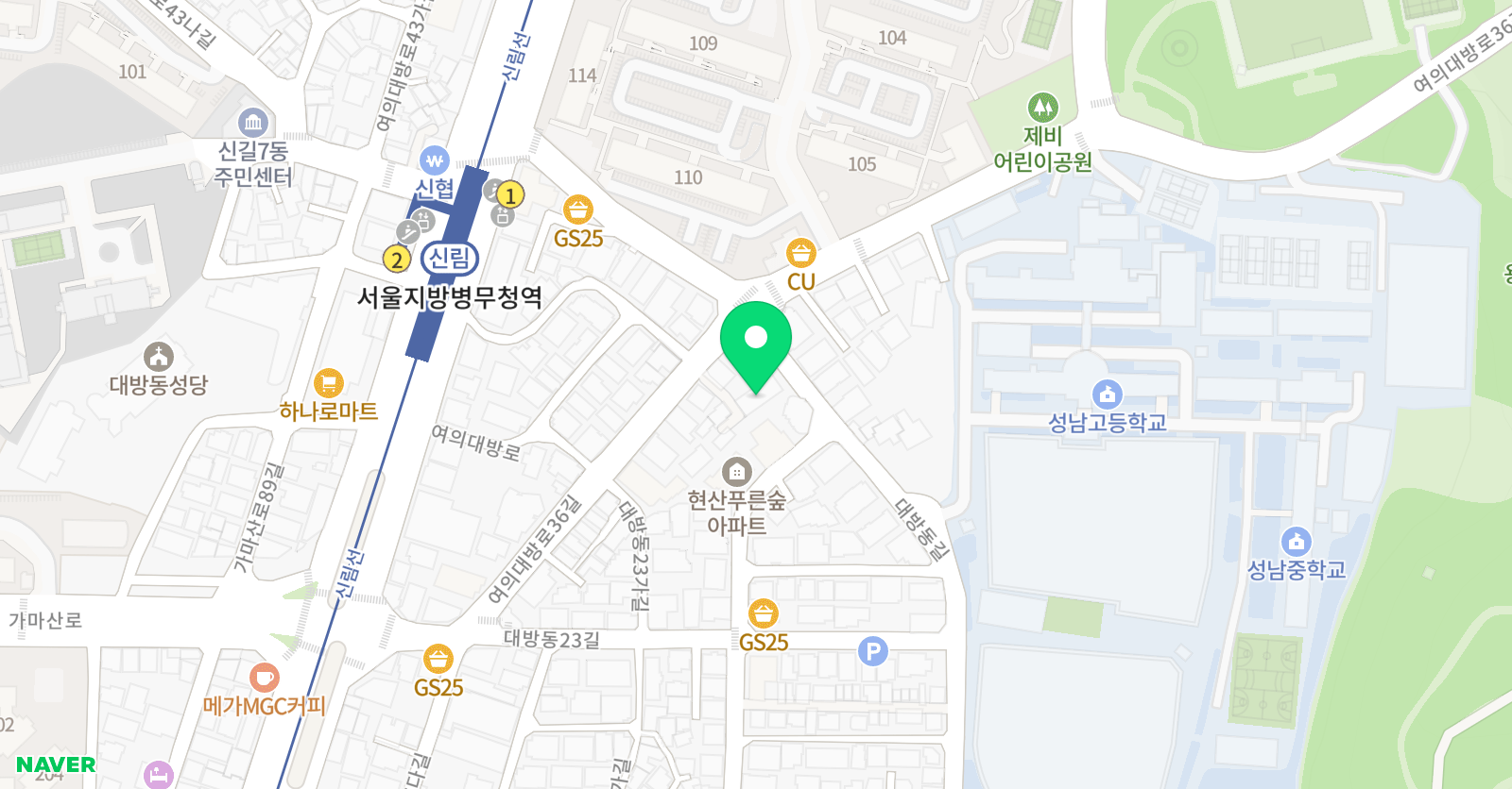 비에이비 수학학원 위치