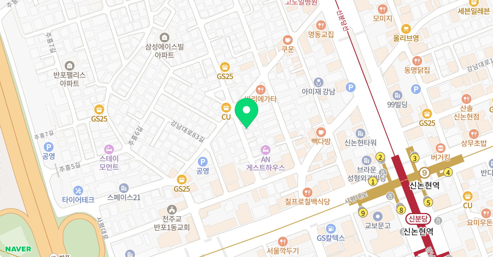 유미코리아아카데미 위치