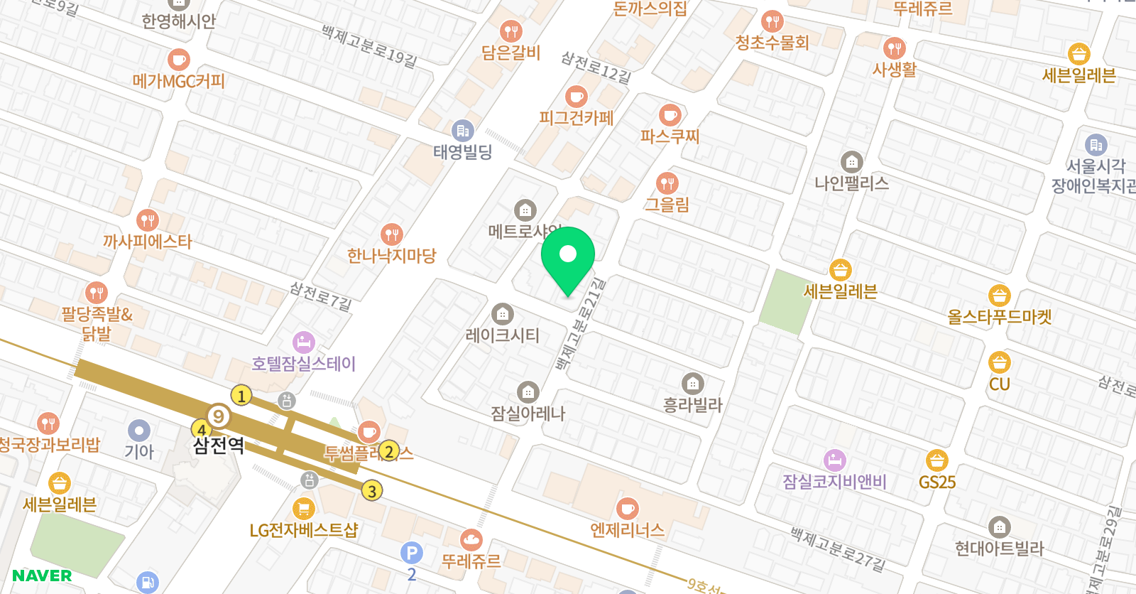 주니짐 잠실점 2관 위치