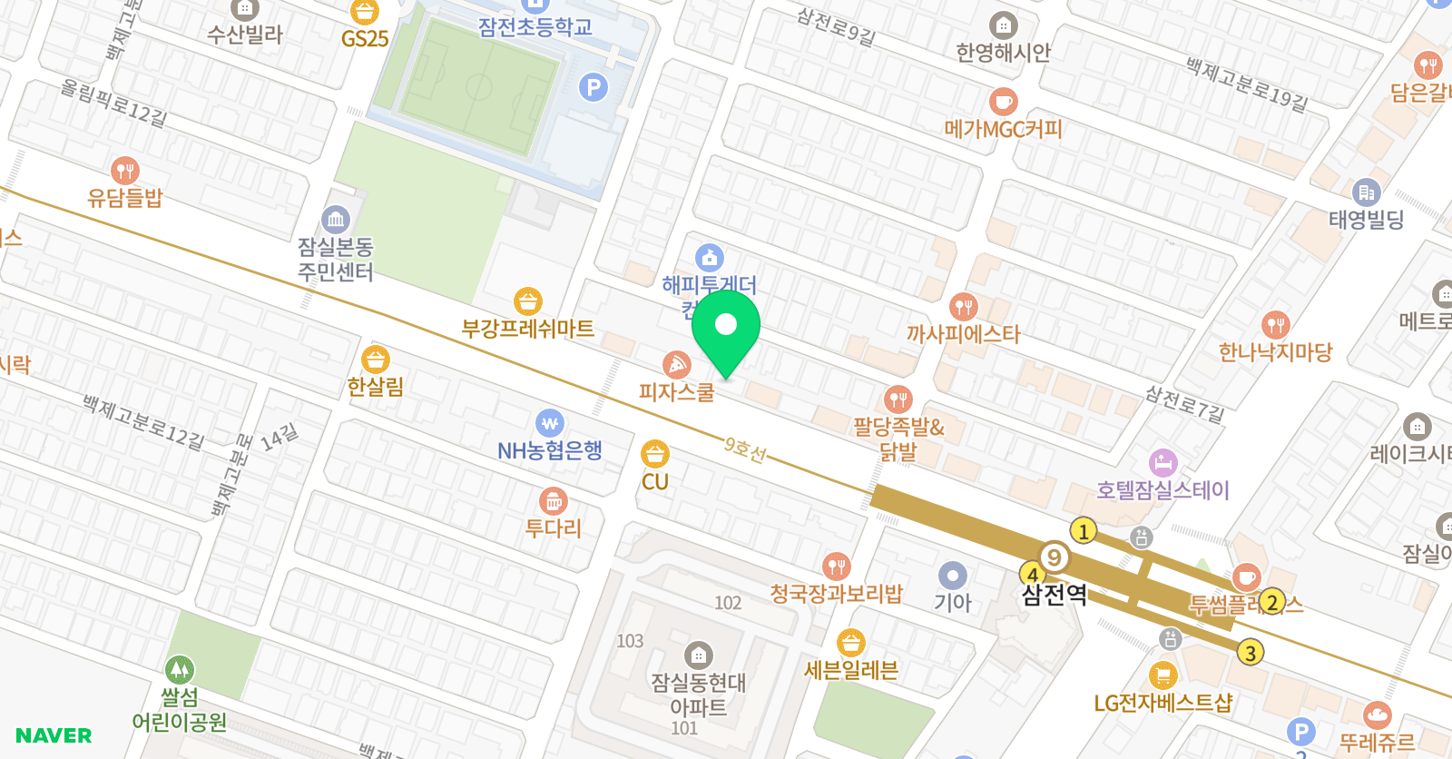 제이모션댄스아카데미 위치