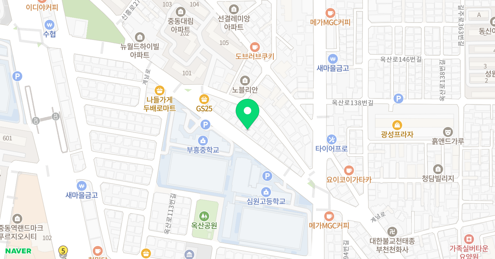 브니엘 영어 위치
