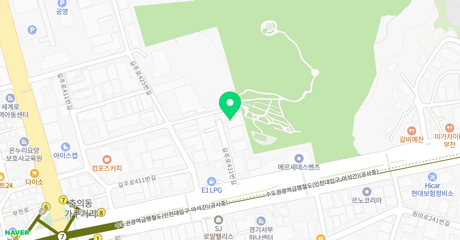 삼성리틀썬더스 부천점 위치