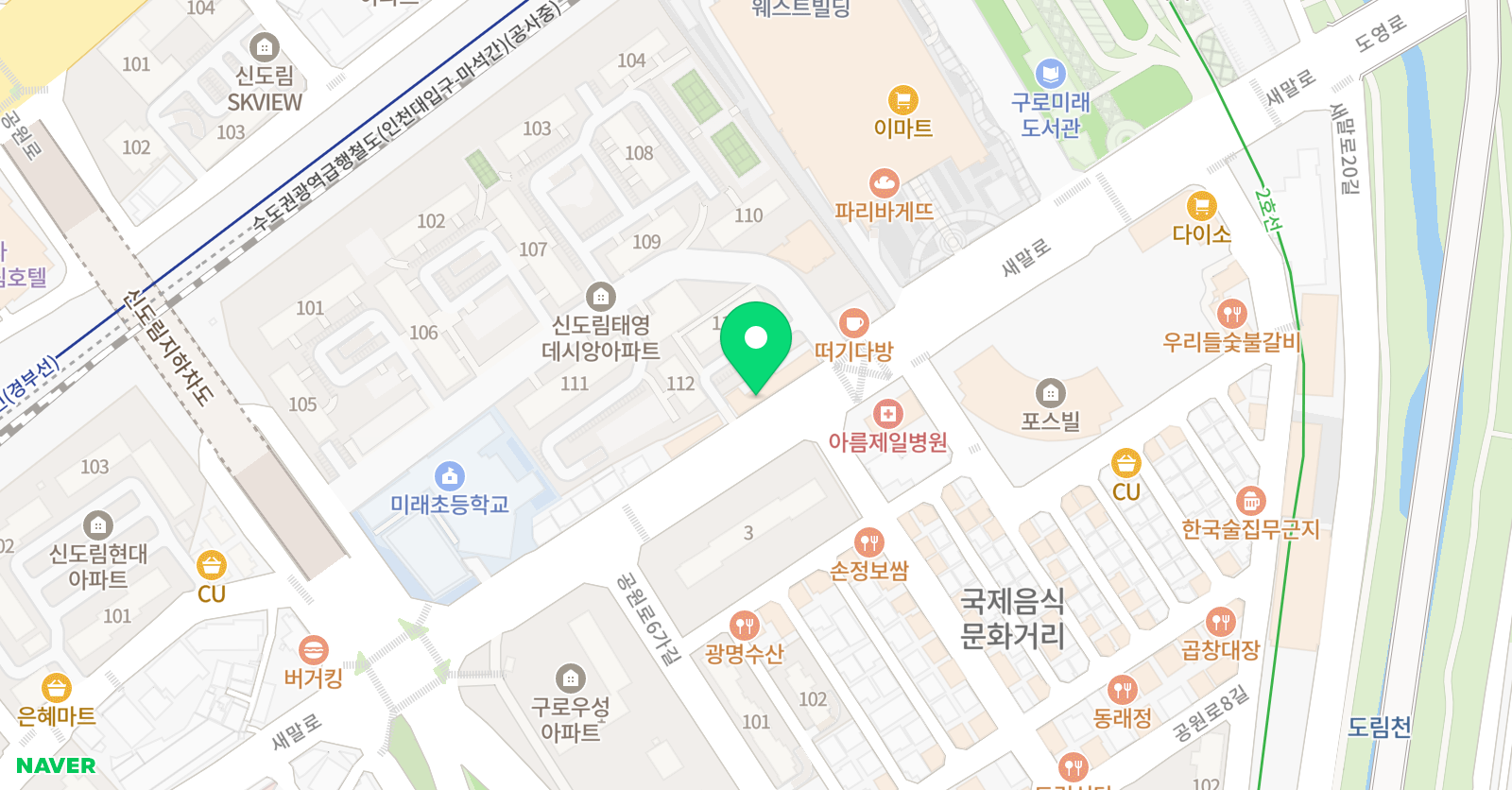 레베랑스 발레스튜디오 위치