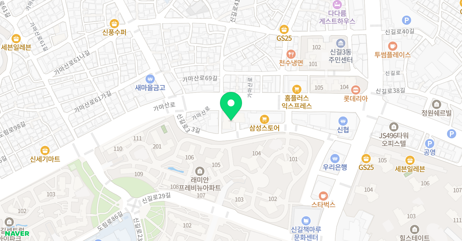블루밍 발레학원 위치