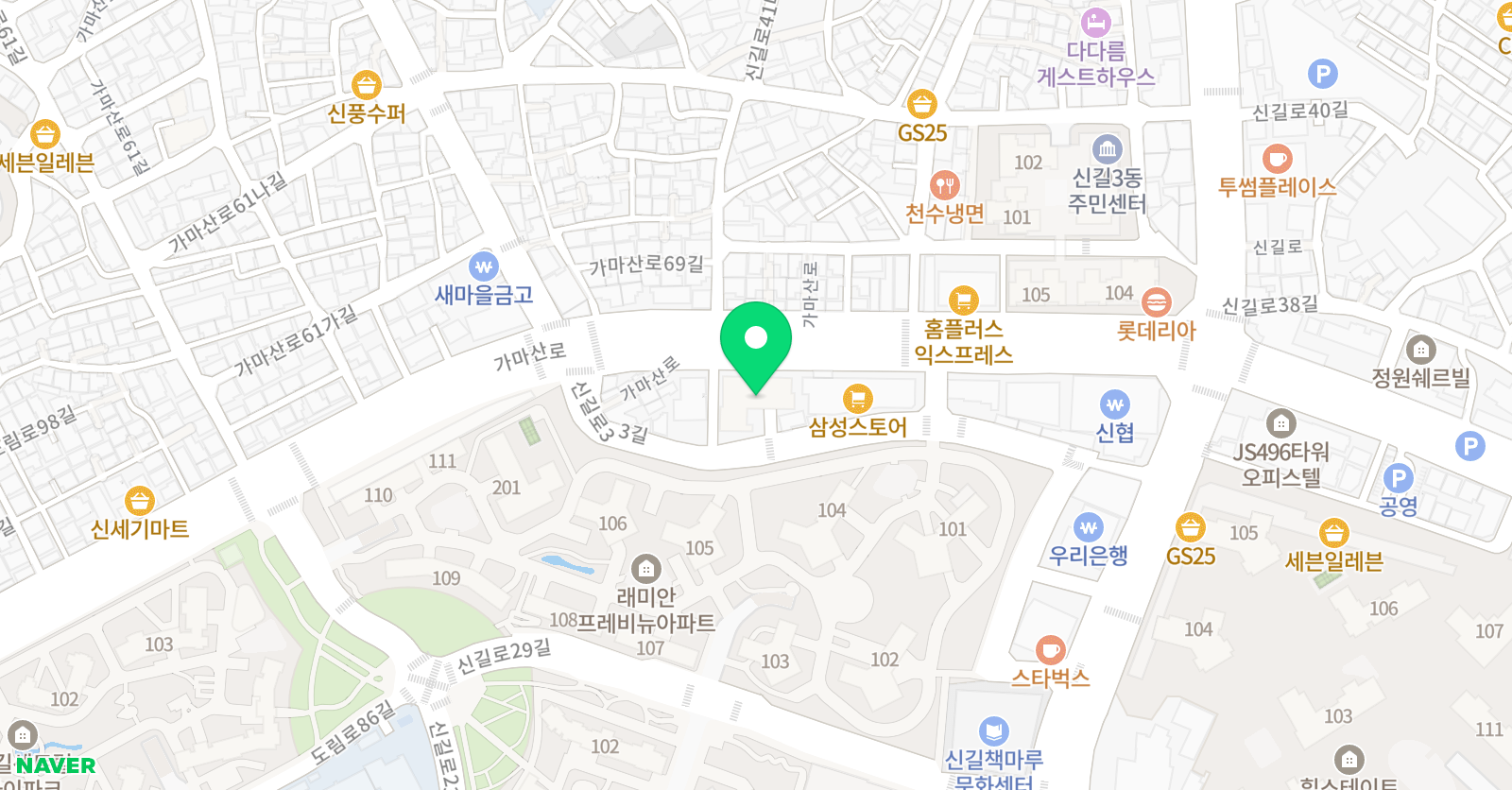 대호 태권도 위치