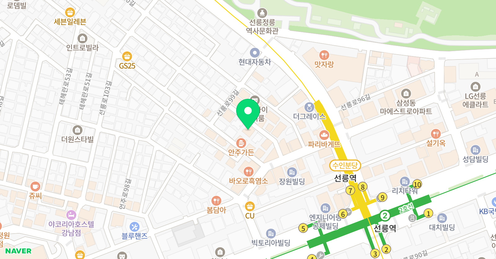 케이레슬링mma 체육관 선릉점 위치