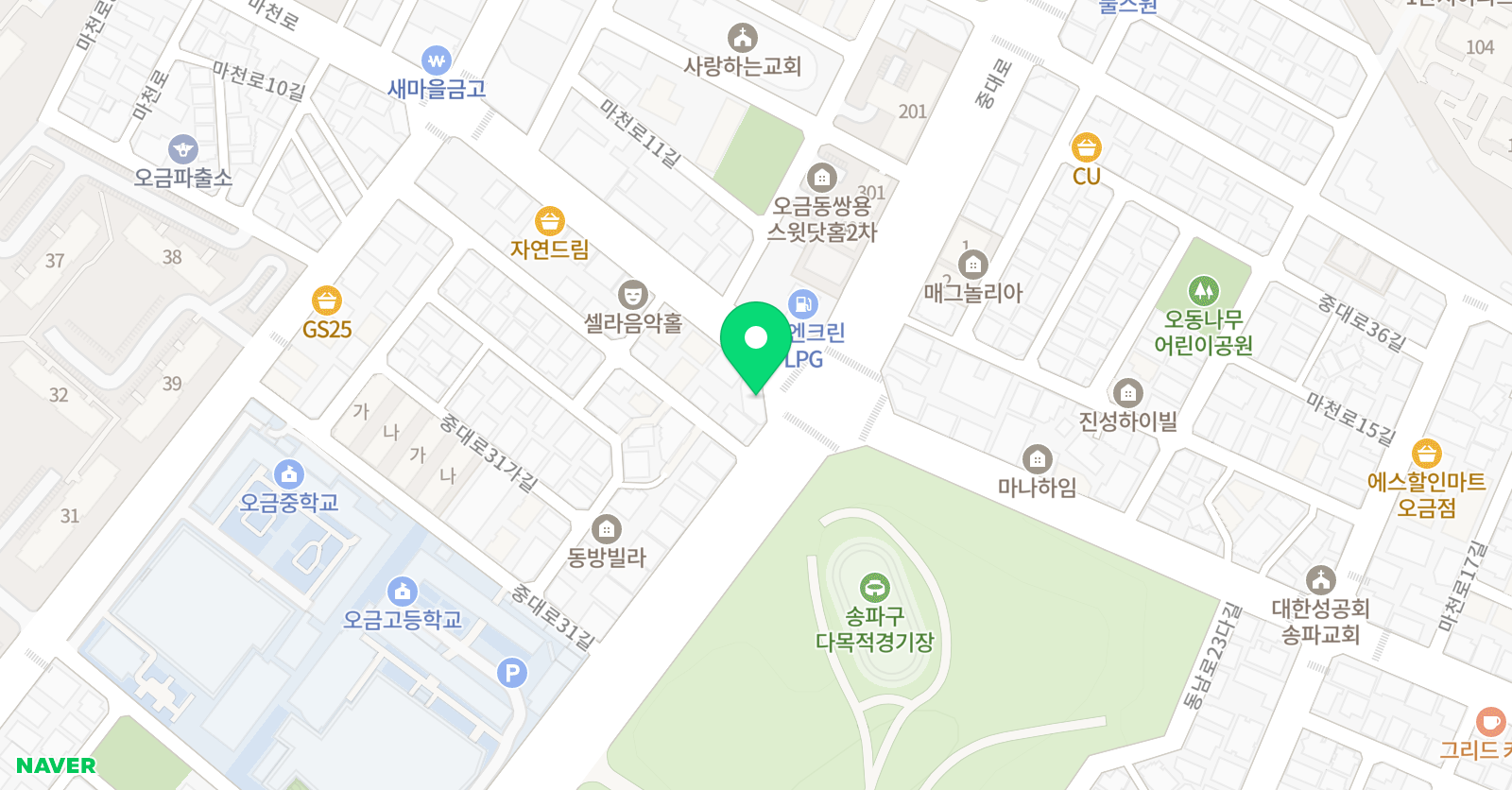 명성수학학원 위치