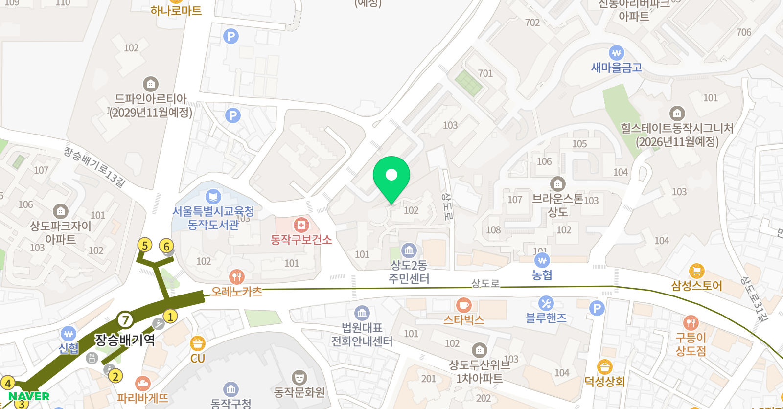 창작아트숲 미술교습소 위치