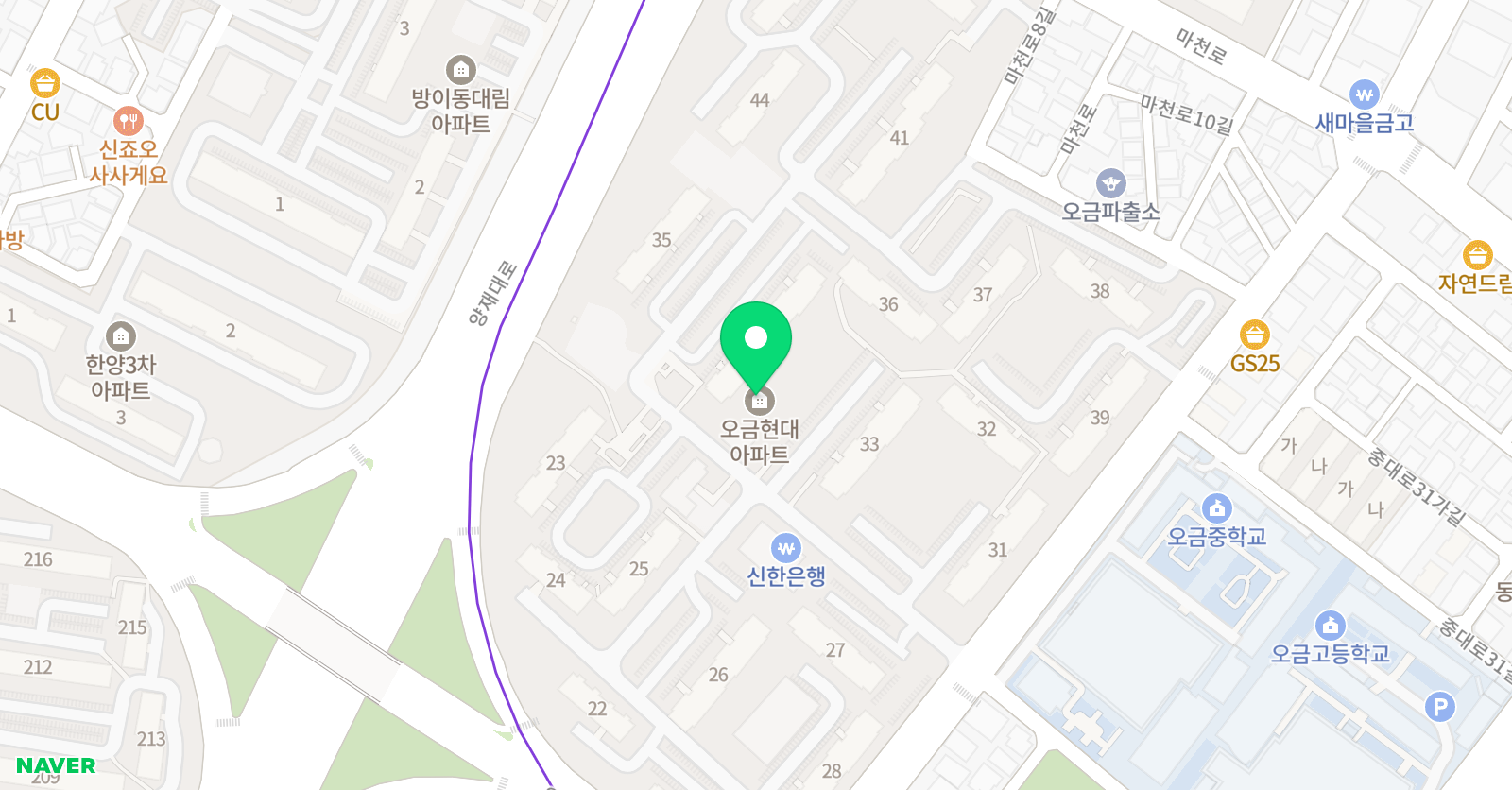 차선이 통통 중국어 위치