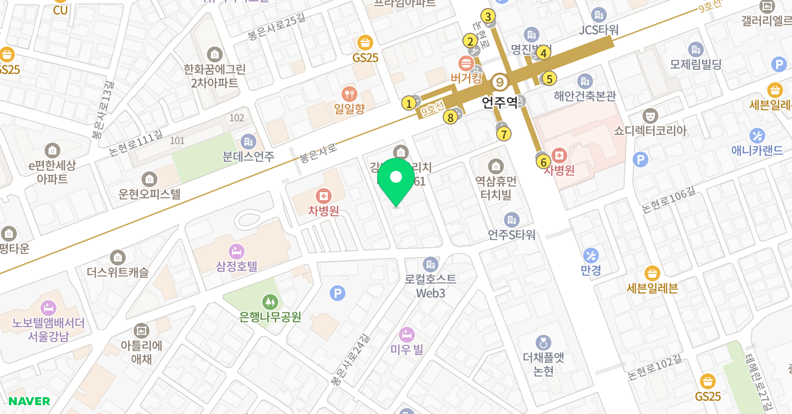 환 미술학원 위치