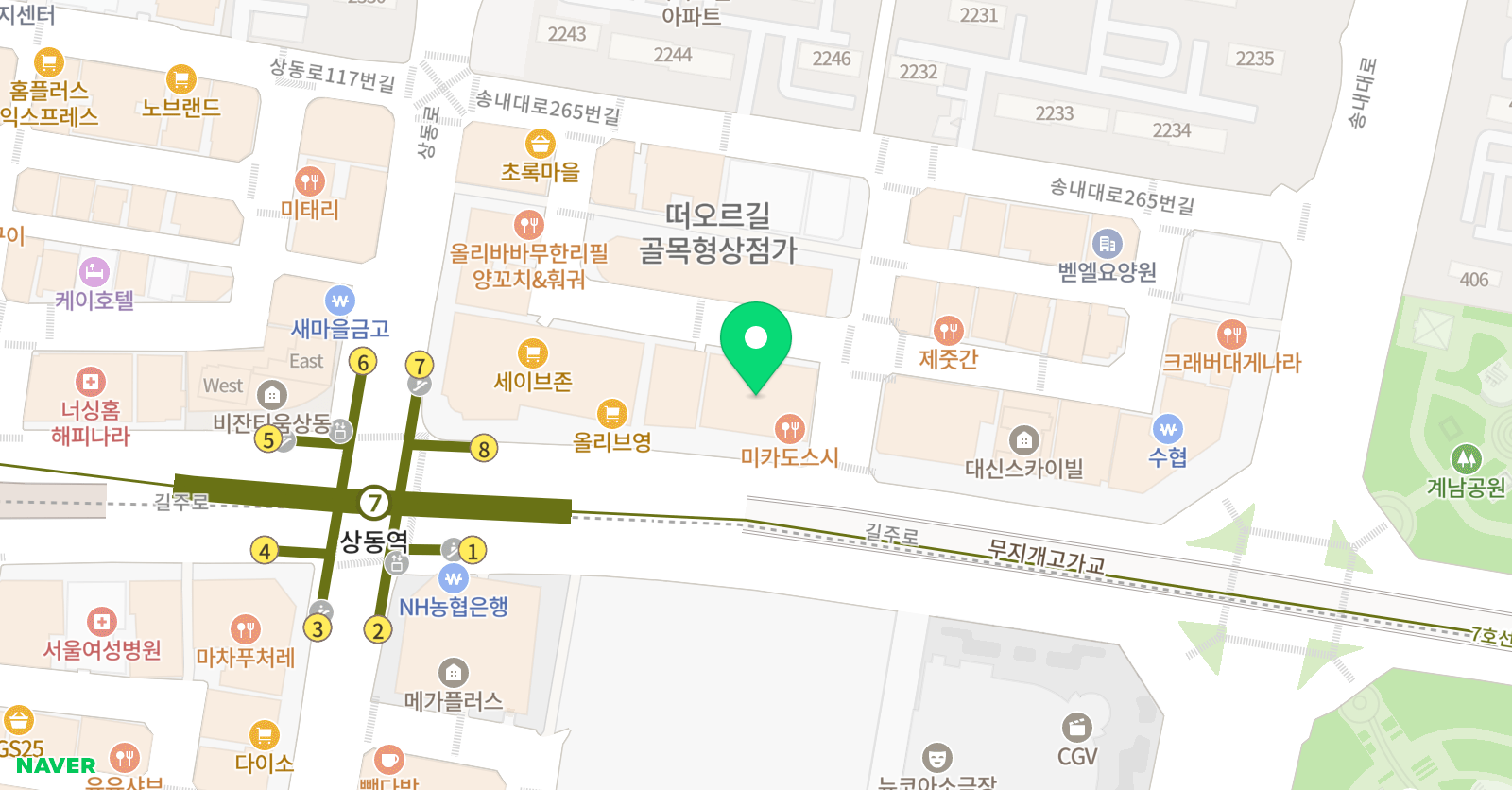 DYB최선 어학원 크레오 어학원 부천캠퍼스 위치