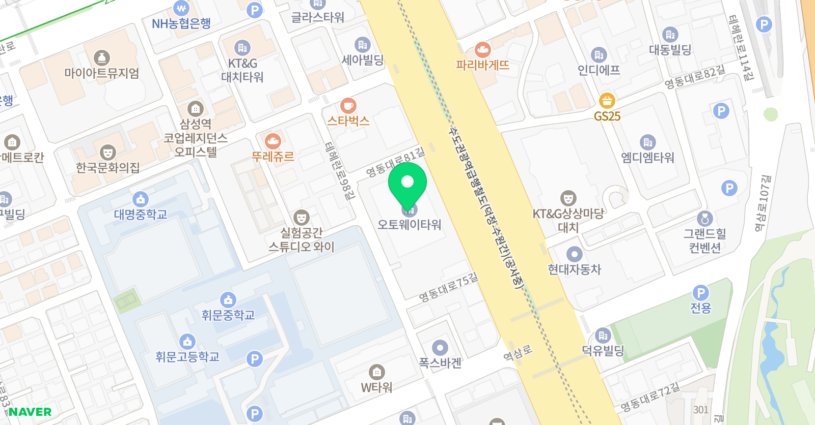 네오플 도트 스튜디오 위치