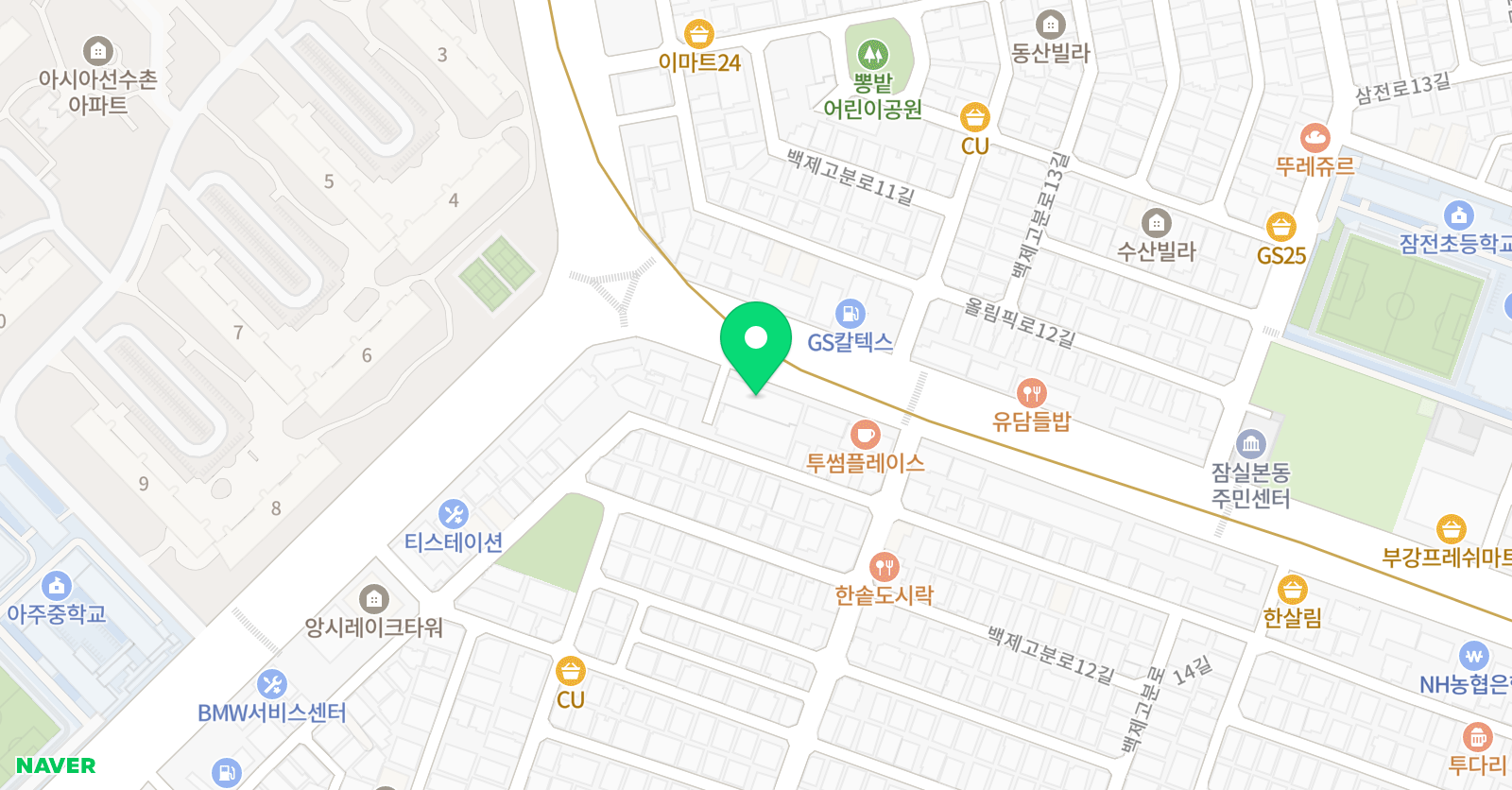 샤인 댄스학원 위치