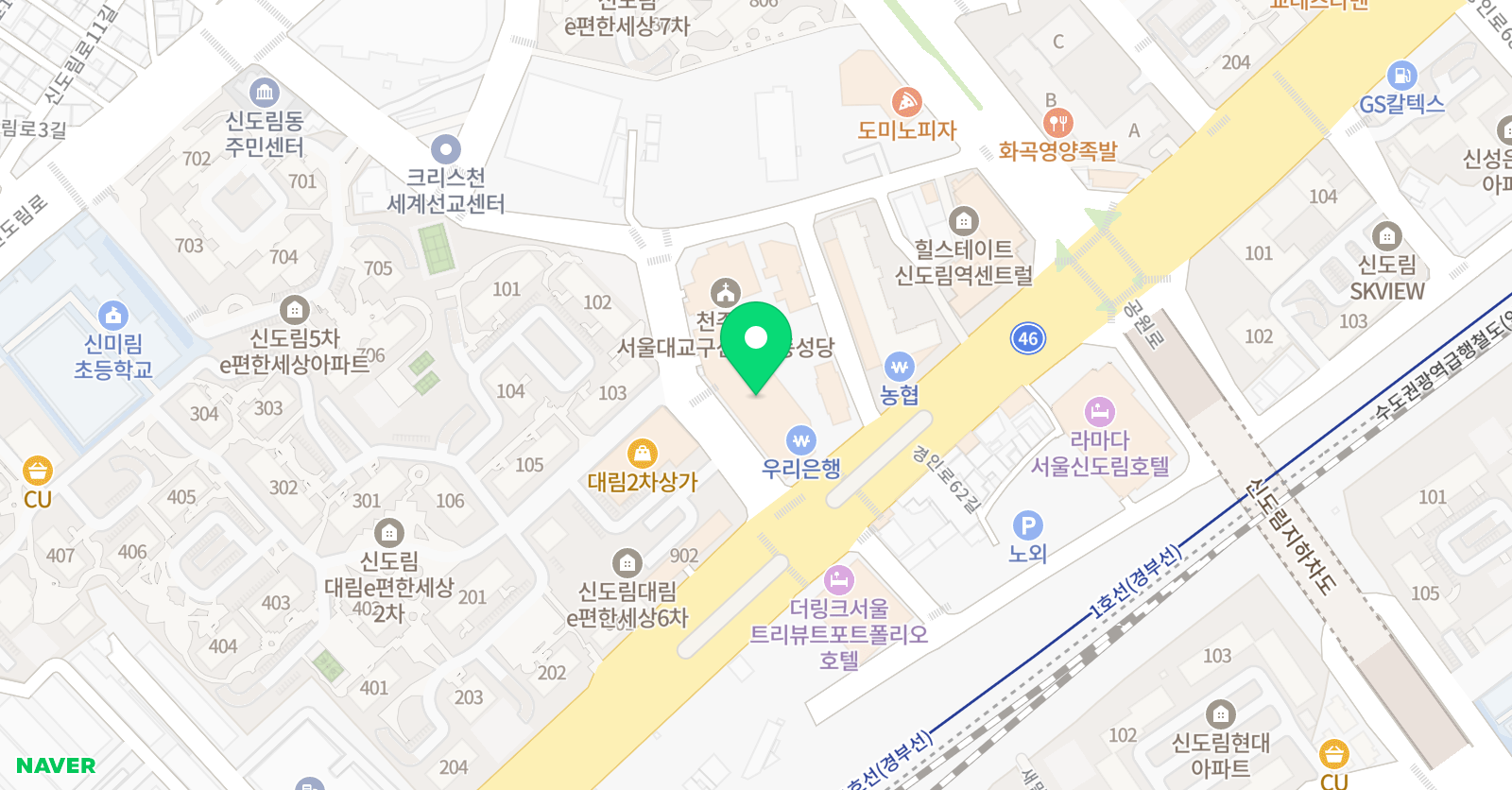 원탑학원 위치