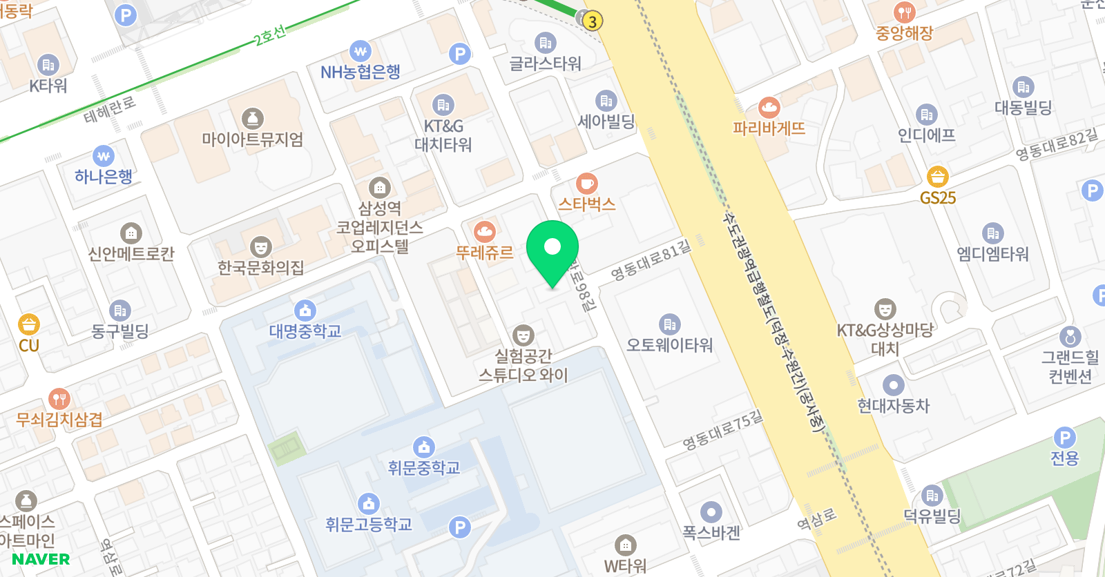 대치시대학사 위치