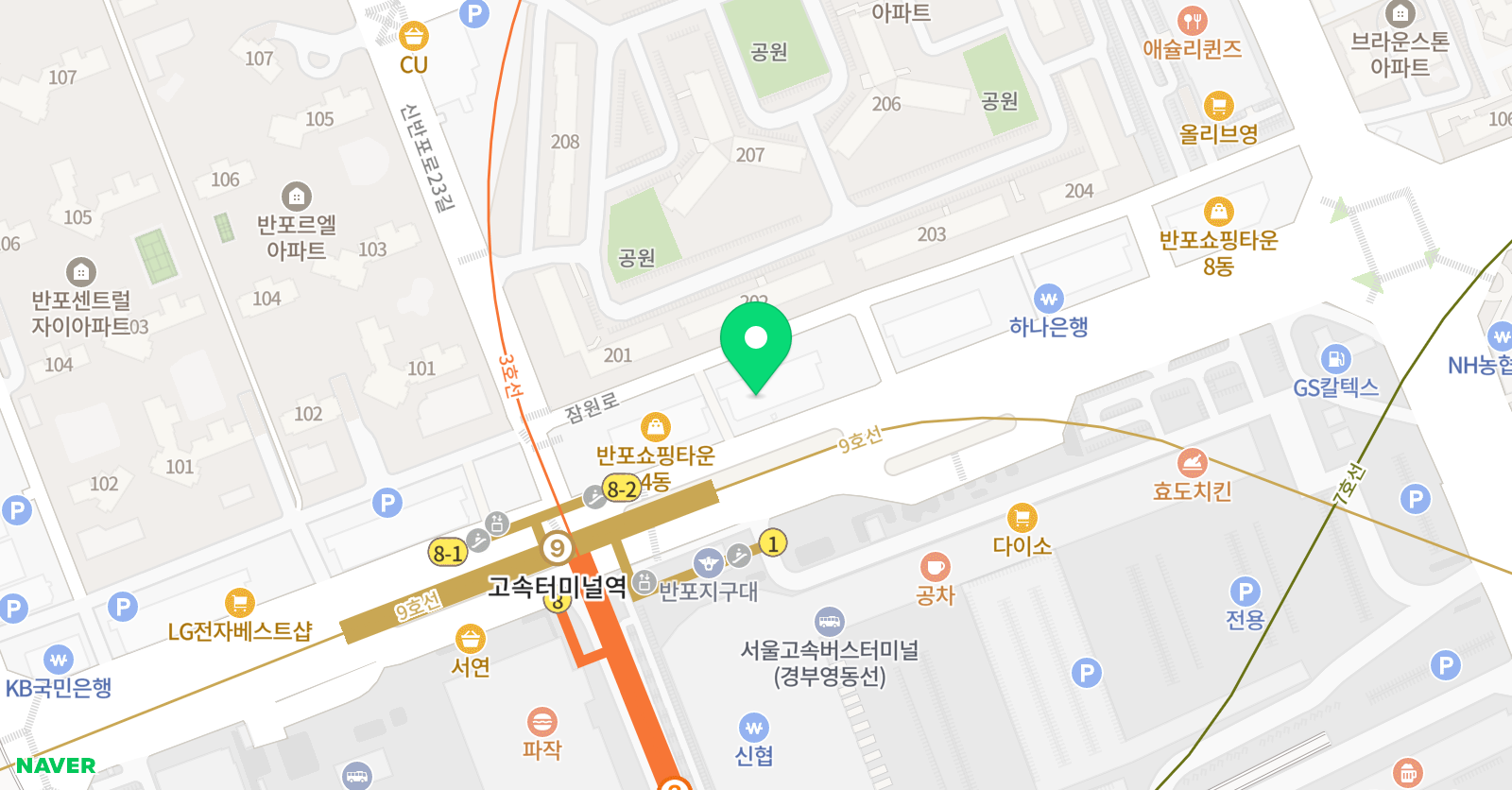 생각하는황소 학원 서초3관 위치