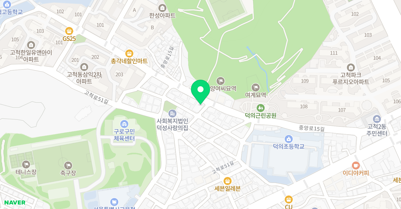 용인대준 태권도 위치