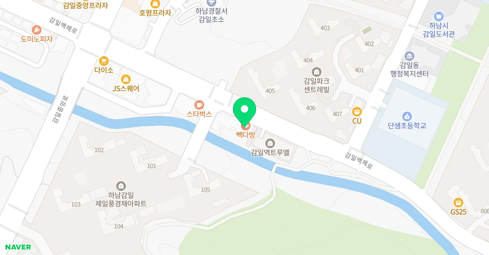 씨앤에스 영수학원 위치