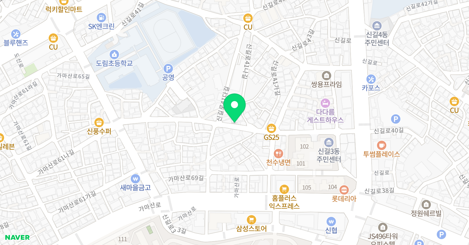 매쓰런 수학교습소 위치