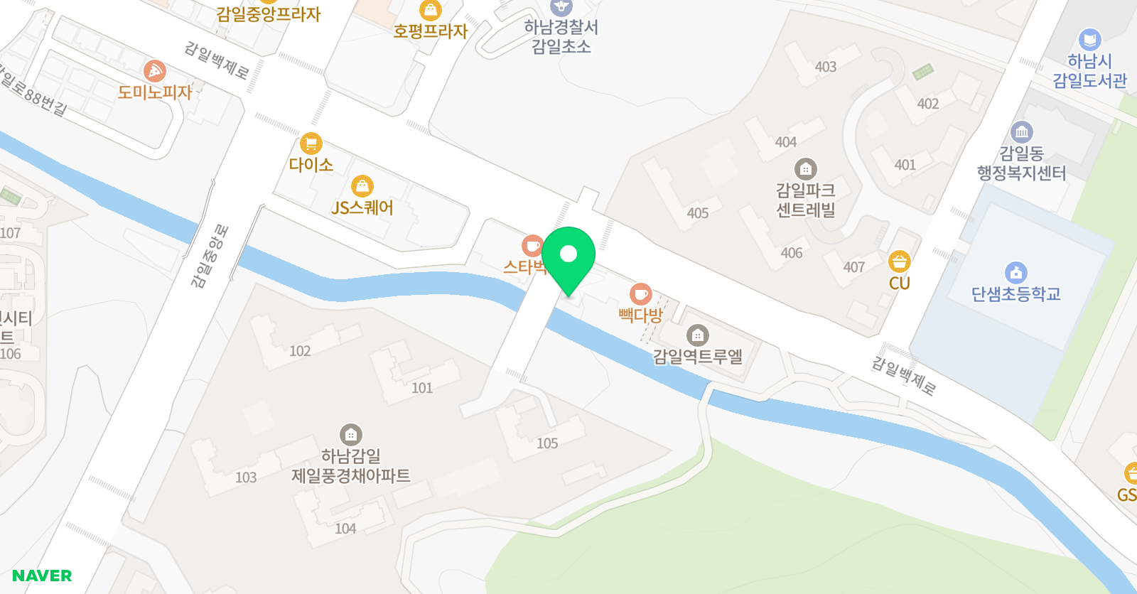 와우 잉글리시어학원 감일캠퍼스 위치