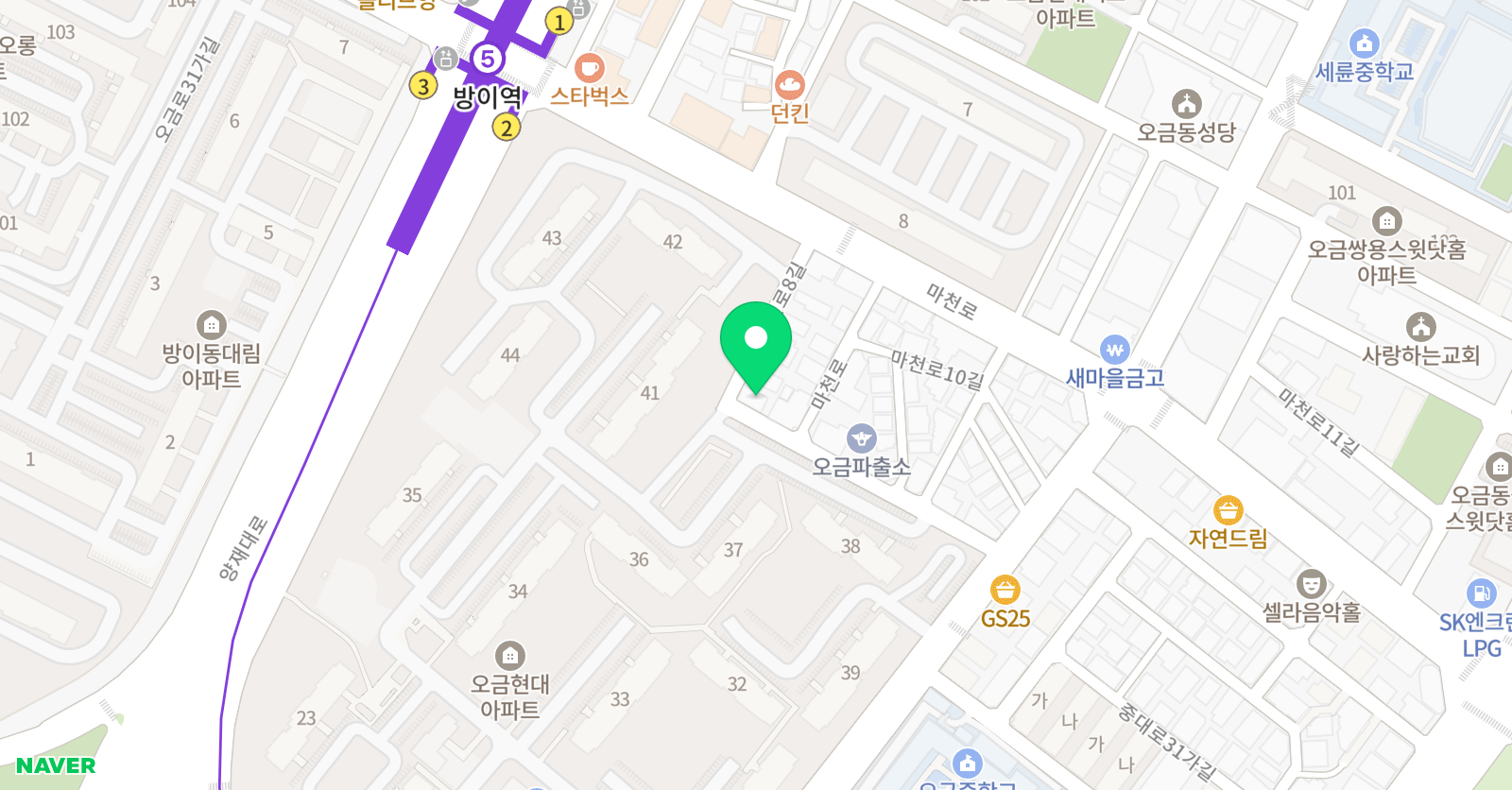 마이아트스튜디오 미술교습소 위치