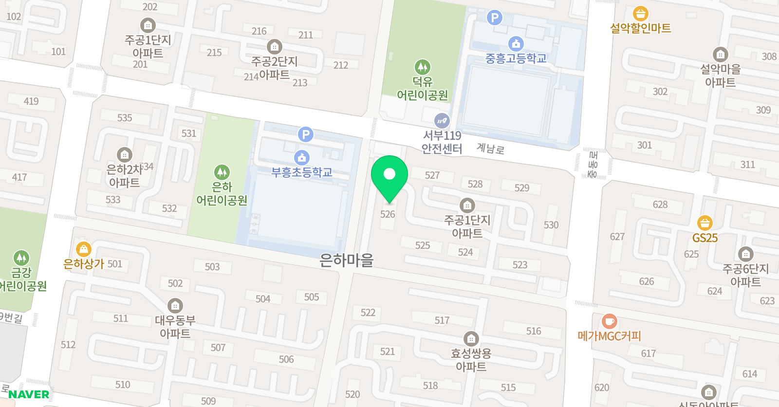 플라톤아카데미 중동은하교습소 위치