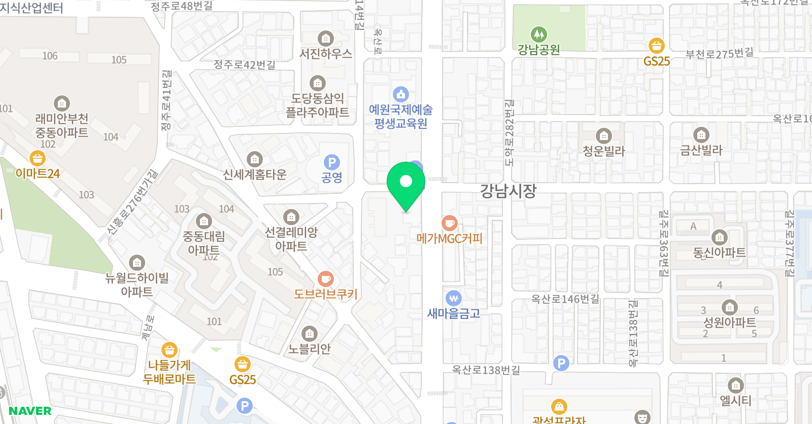 캠퍼스 보습학원 위치