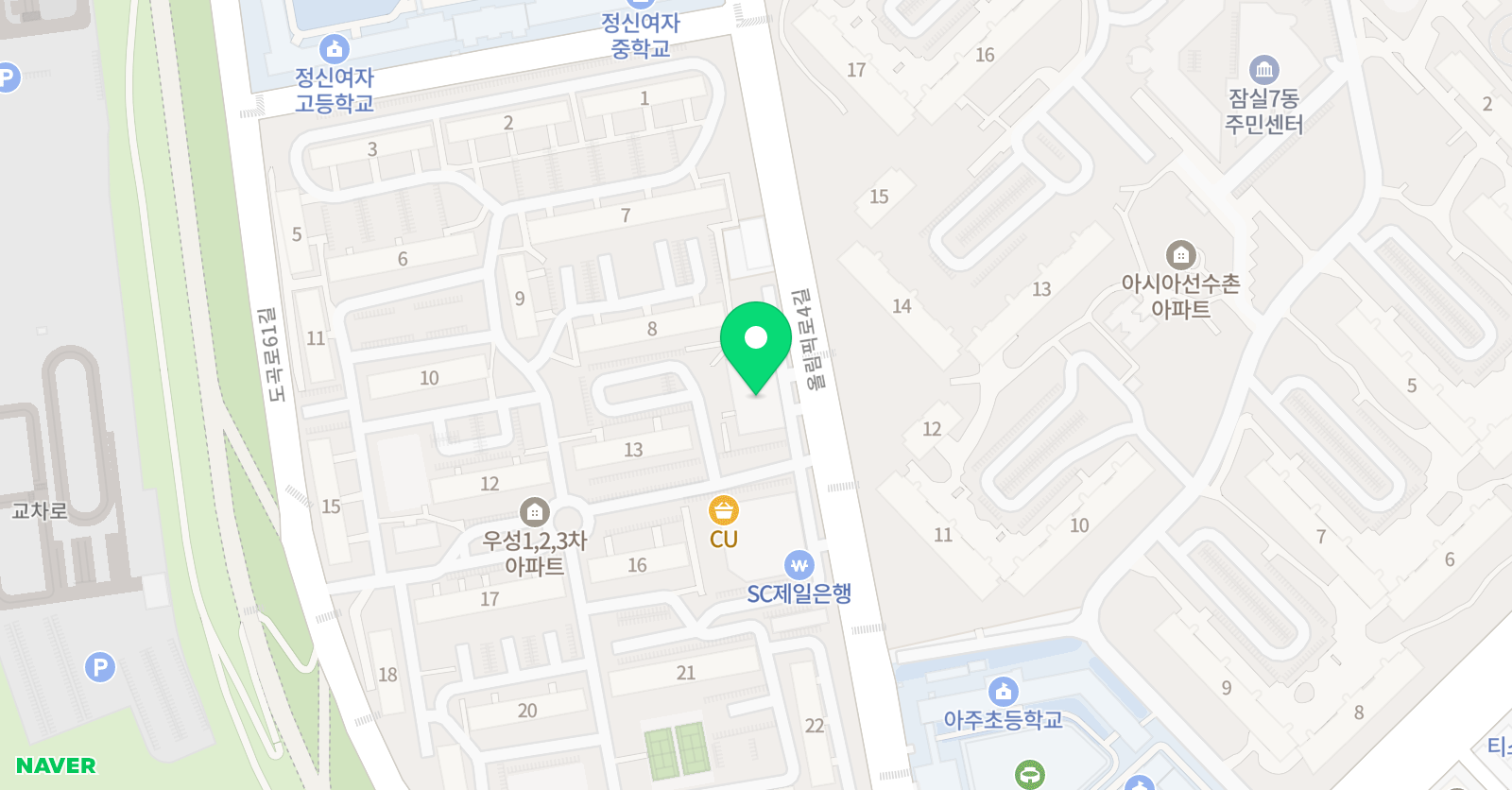 김쌤의수력발전소 수학교습소 위치