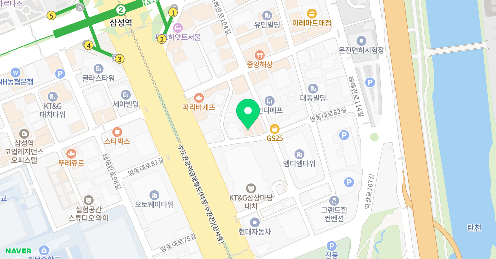 앰비션 풋볼랩 삼성본점 위치
