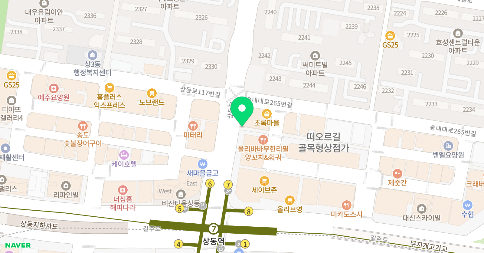천년의미소 미술학원 부천캠퍼스 위치