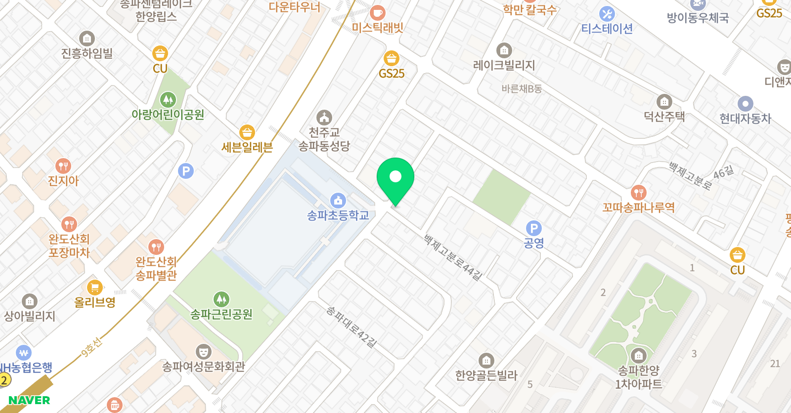 이나현 수학교습소 위치