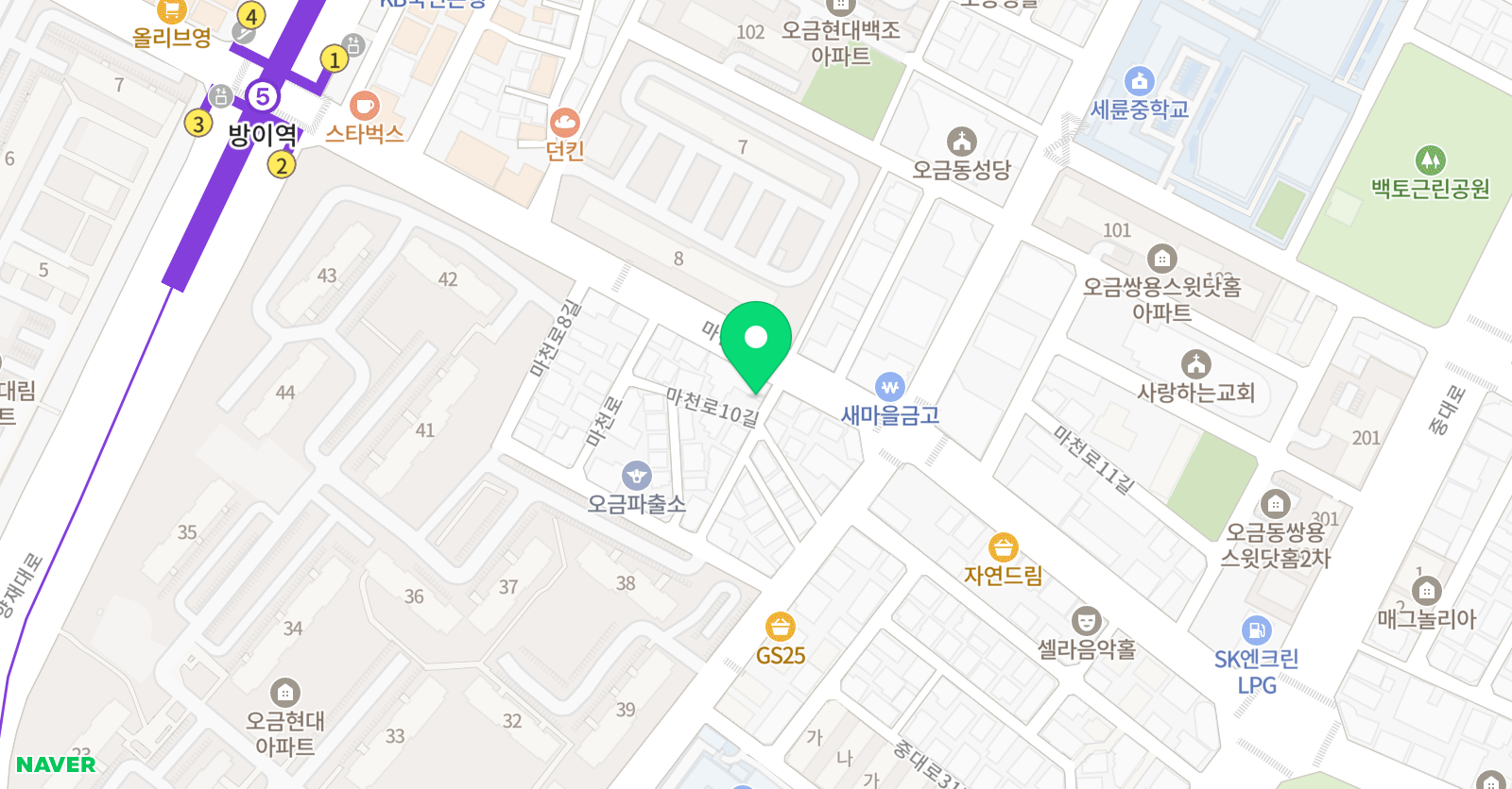 아트지온 미술학원 위치