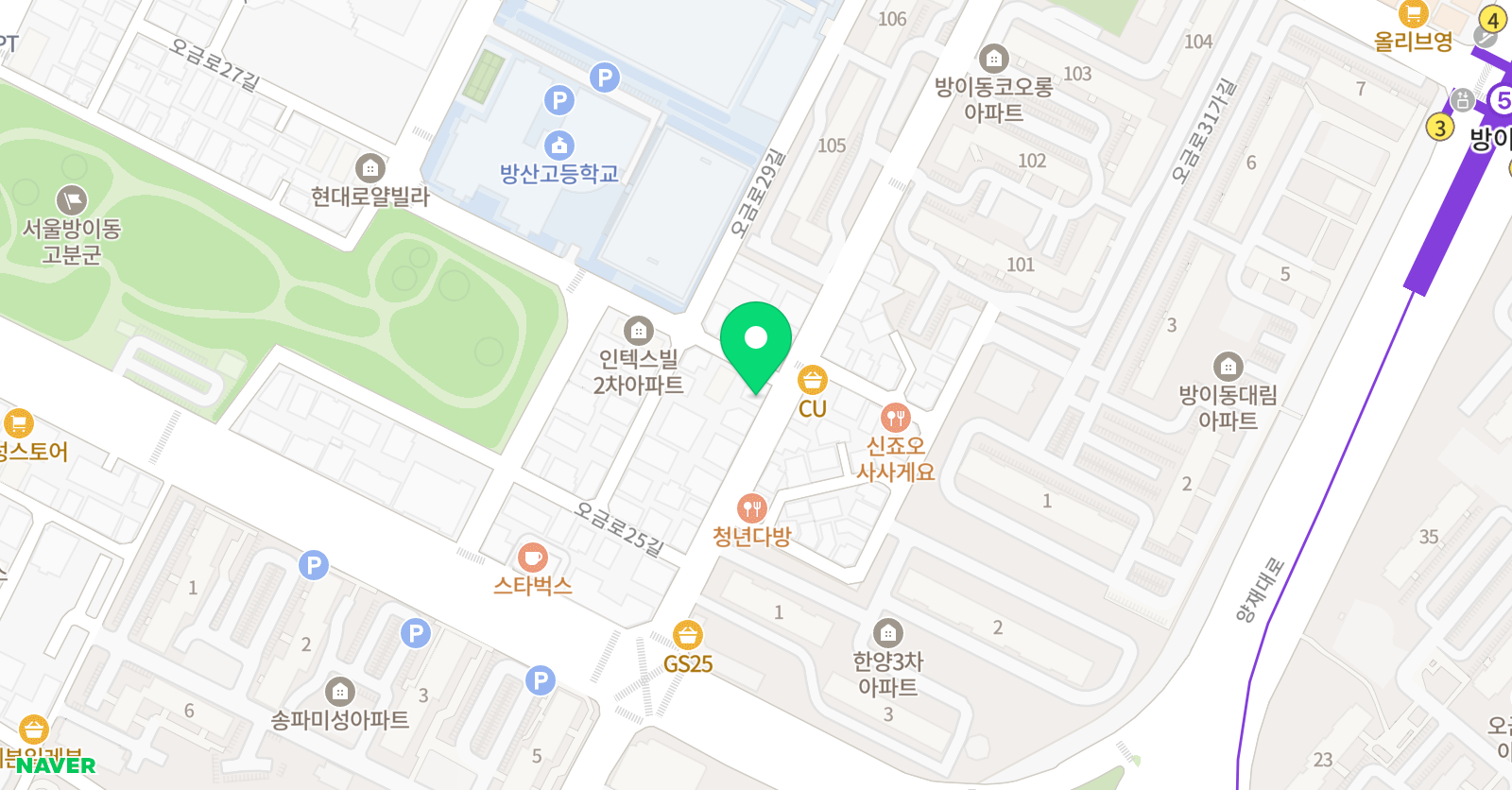 베로니카 영어학원 위치