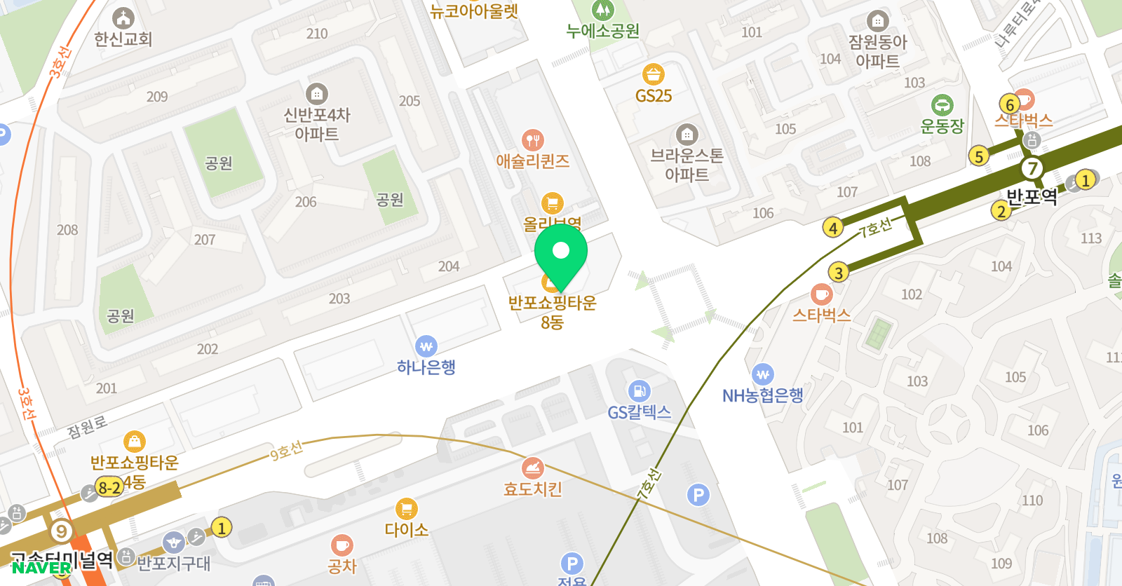 씨앤에이 논술 잠원점 위치