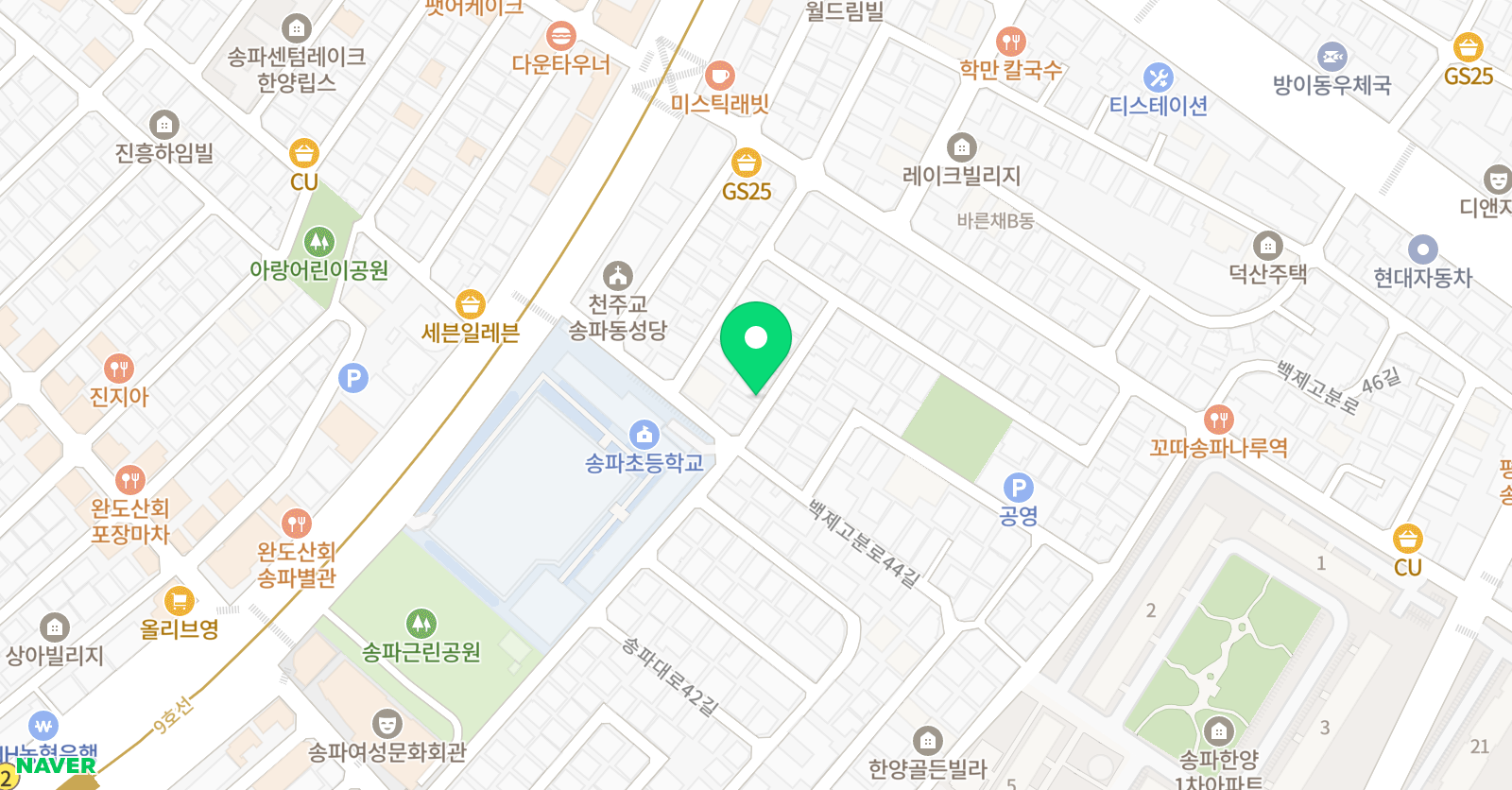 바우킨더 미술교습소 위치